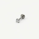 High-sparkle Moissanite flat back earrings
