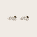 Marquise Cluster 18K Gold Plated Titanium Flat Back Earrings