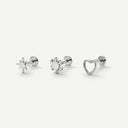Classic Icons Collection flat back earrings