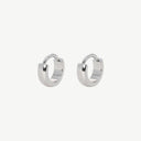 Wide Chunky Conch Huggie Titanium Hoop Earrings