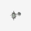 Starburst Gemstone flat back earrings