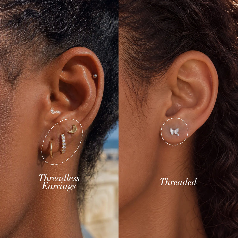Threaded vs Threadless Earrings: Which One Stays Put and Feels Better