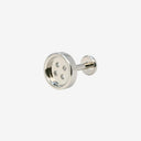 Button Coin Titanium Flat Back Earrings