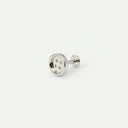 Button Coin Titanium Flat Back Earrings