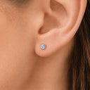 Chubby Star-Glitter flat back earrings
