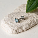 Chubby Star-Glitter flat back earrings