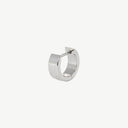 Chunky Wide Band Huggie 18K Gold Plated Titanium Hoop Earrings