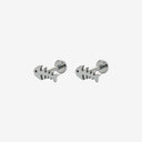Classic Icons Titanium Flat Back Earrings