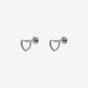 Classic Icons Titanium Flat Back Earrings