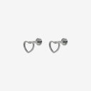 Classic Icons Titanium Flat Back Earrings