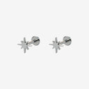 Classic Icons Titanium Flat Back Earrings