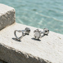 Classic Icons Collection flat back earrings