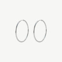 Classic Thin Titanium Hoop Earrings