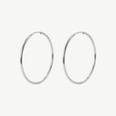 Classic Thin Titanium Hoop Earrings