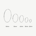 Classic Thin Titanium Hoop Earrings
