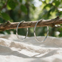 Classic Thin Titanium Hoop Earrings