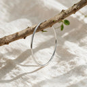 Classic Thin Titanium Hoop Earrings