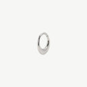 Crescent Moon Huggie Titanium Hoop Earrings
