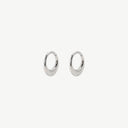 Crescent Moon Huggie Titanium Hoop Earrings