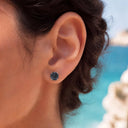 Dazzling Rose Cut flat back earrings