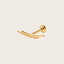 Double lines flat back earrings