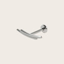 Double lines flat back earrings