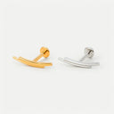 Double lines flat back earrings