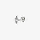 Fluted Rhombus flat back earrings