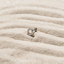 Full Diamond Oval flat back earrings