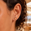 Large Opal flat back earrings