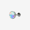 Large Opal flat back earrings