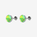 Large Opal Titanium Flat Back Earrings