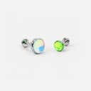 Large Opal flat back earrings