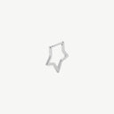Minimalist Star Huggie 18K Gold Plated Titanium Hoop Earrings