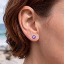 Mystic Eye flat back earrings