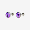 Mystic Eye Titanium Flat Back Earrings