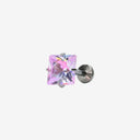 Sparkling Sugar Cube flat back earrings
