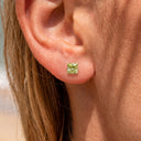 Sparkling Sugar Cube flat back earrings