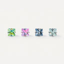 Sparkling Sugar Cube flat back earrings