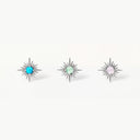 Starburst Gemstone flat back earrings