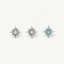 Starburst Gemstone flat back earrings