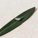Three-Stone Graduated CZ Flat Back Stud Earring