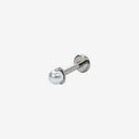 Three-prong Pearl Setting flat back earrings