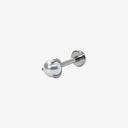 Three-prong Pearl Setting flat back earrings