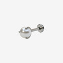 Three-prong Pearl Setting flat back earrings