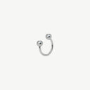 U-Shape Ball & Cone Huggie Titanium Hoop Earrings