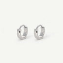 Wide Chunky Conch Huggie Titanium Hoop Earrings