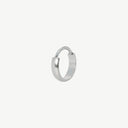 Wide Dome Huggie 18K Gold Plated Titanium Hoop Earrings