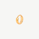 Wide Dome Huggie 18K Gold Plated Titanium Hoop Earrings