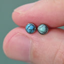 Turquoise Cabochon flat back earrings